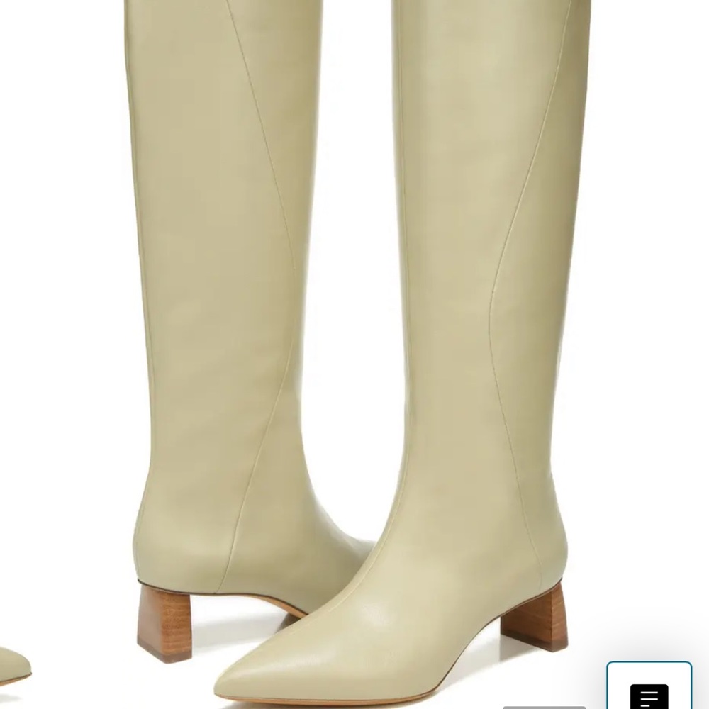 Vince Ankle Boots in Olive Green
